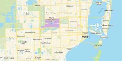 Karte von Miami-FL