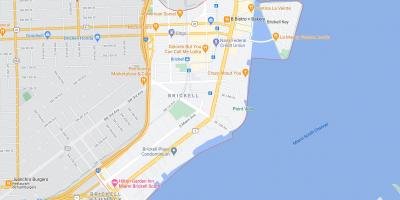 Stadtplan von Brickell Miami