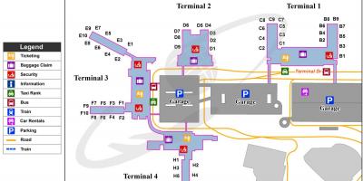 Ft Lauderdale Flughafen-Parkplatz-Karte