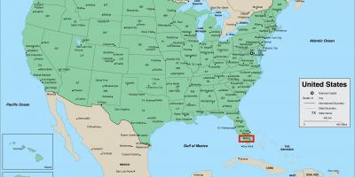 Miami USA auf der Karte