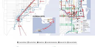 Miami-bus-Routen Karte